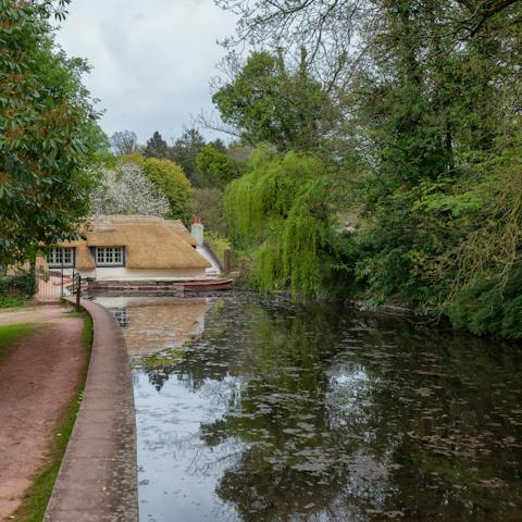 Wake up with a morning stroll along the river