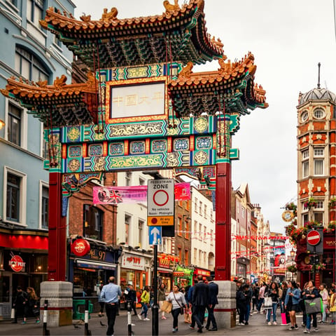 Treat yourself to a meal in Chinatown, a one-minute walk from your front door