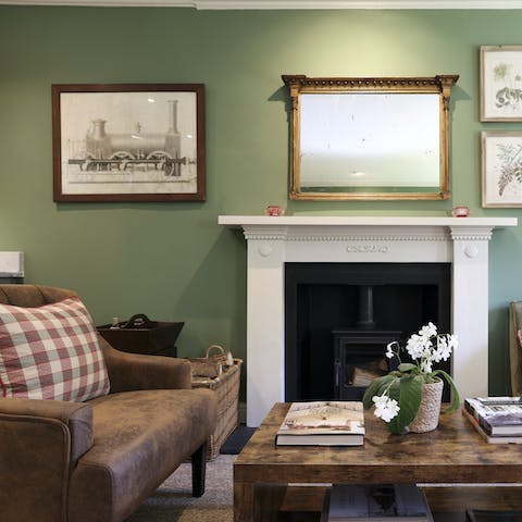 Cosy up around the crackling fire after a long day exploring