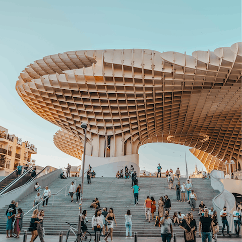 Check out the Setas de Sevilla, just a short walk from your door