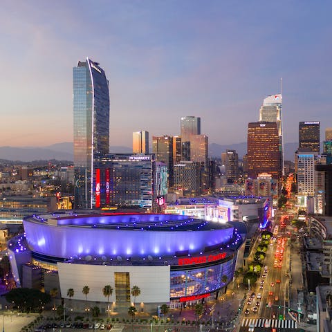 Catch a game at the nearby STAPLES Center