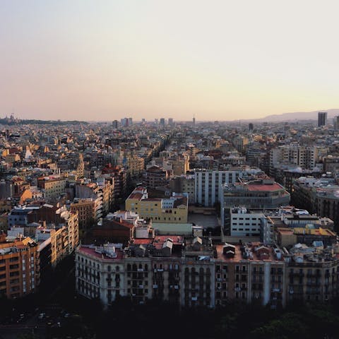Stay in the vibrant Eixample district in the heart of Barcelona