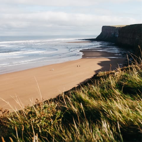 Explore Saltburn-by-the-Sea and its peaceful beaches, cute cottages, pubs, and walking trails