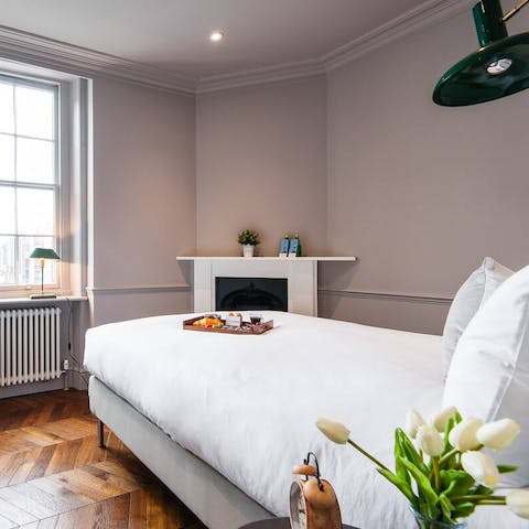 Wake up to Paddington views in the elegant bedroom