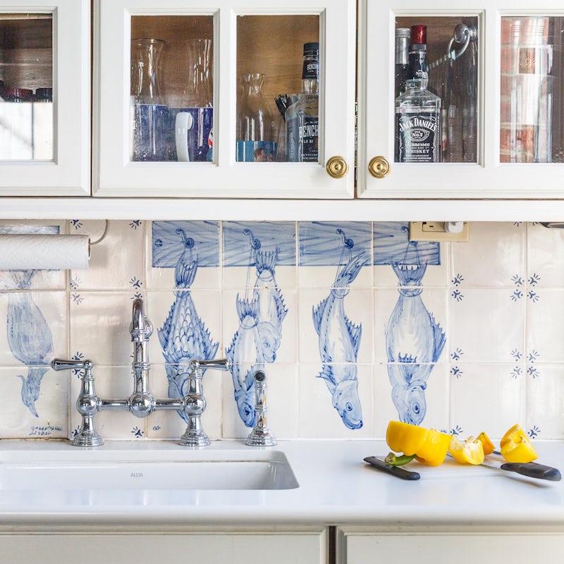 The fishy kitchen tiles
