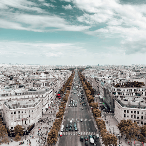  Shop at the designer boutiques on the Champs-Élysées