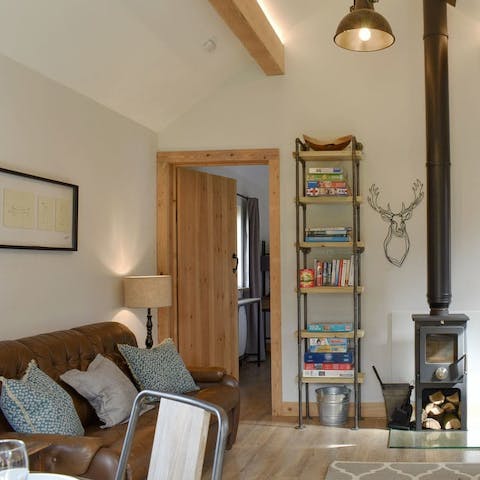 Cosy up beside the log burner and break out the boardgames