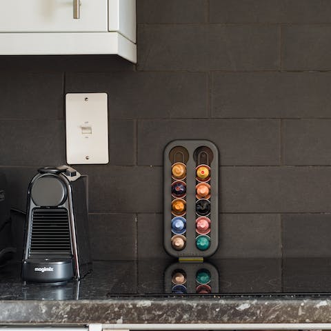 Start your day with a Nespresso coffee
