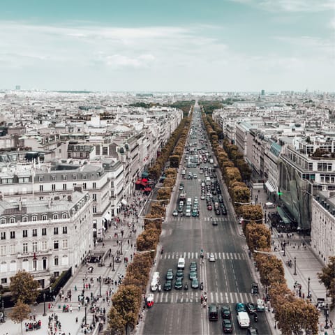 Explore the iconic shopping area of George V and the Champs-Élysées – only a five minute walk away