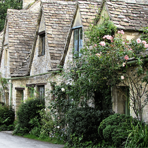 Stroll the pretty streets of nearby Bibury – a short drive away