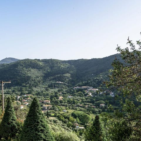 Stay in the village of Kavalos, just 11 kilometres from the town of Lefkas