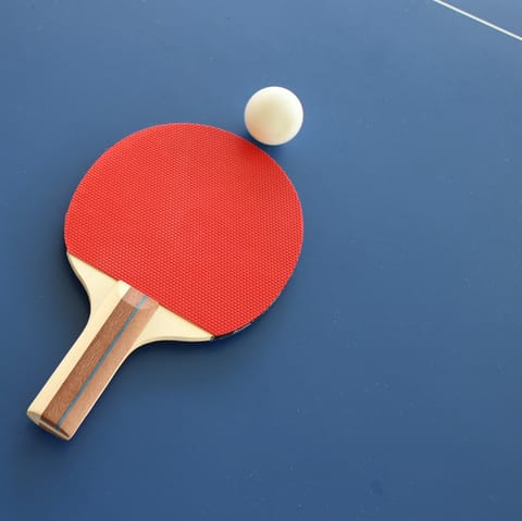 Challenge a loved one to a game of table tennis