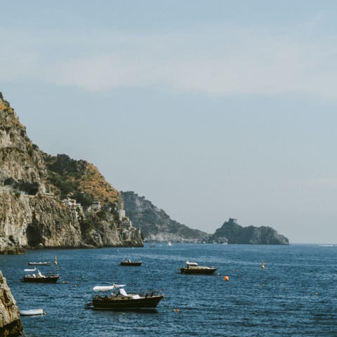 Explore the Amalfi Coast with a boat trip arranged by your host