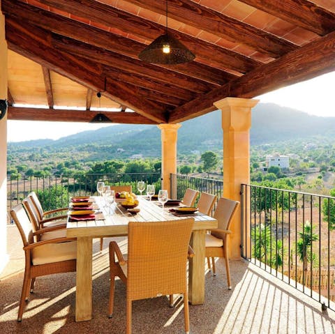 Enjoy alfresco meals on your first-floor terrace