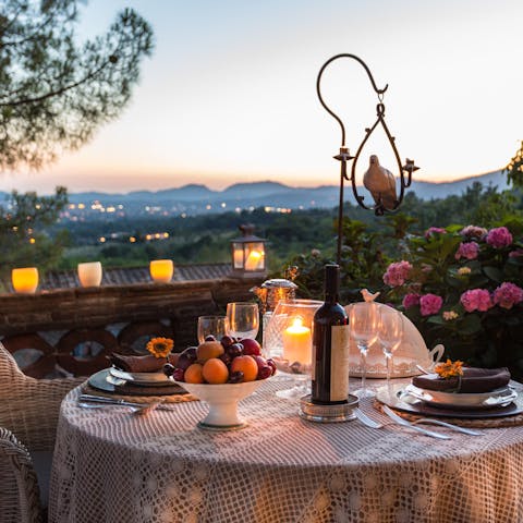 Guests loved the terrace and said they spent many evenings enjoying the sunsets and views.