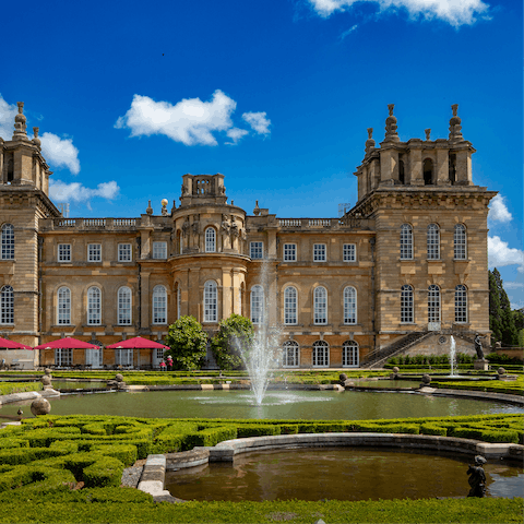 Take a drive to Woodstock and visit Blenheim Palace