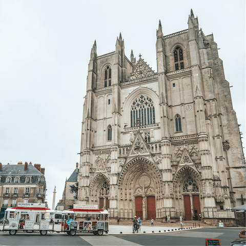 Wander about the historic centre of Nantes and stop by the gothic cathedral