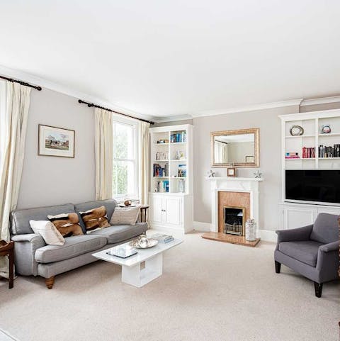 Relax in the stylish living area after a busy day of London sightseeing