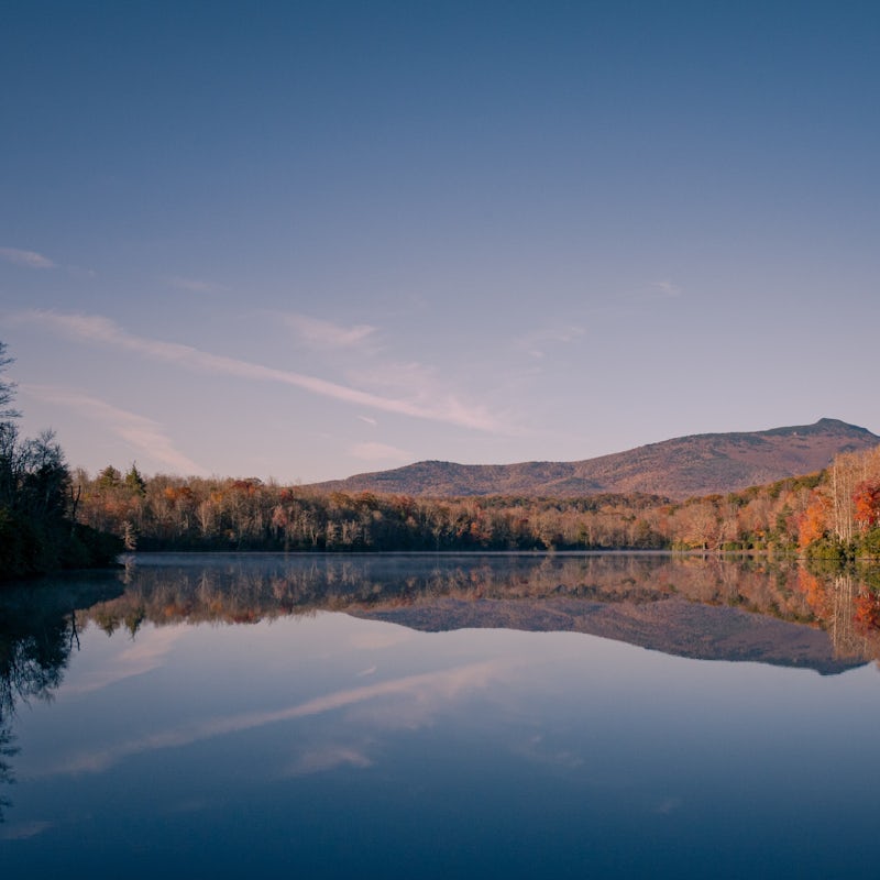 Explore the Blue Ridge Parkway biking and hiking trails situated just ten minutes away