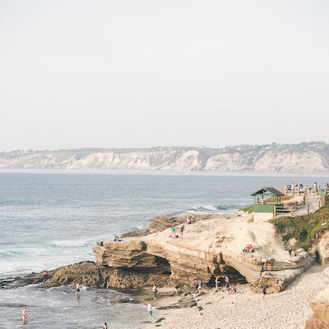 Head north to discover the stunning beaches, amazing surf and secluded coves that line the coast towards Carlsbad
