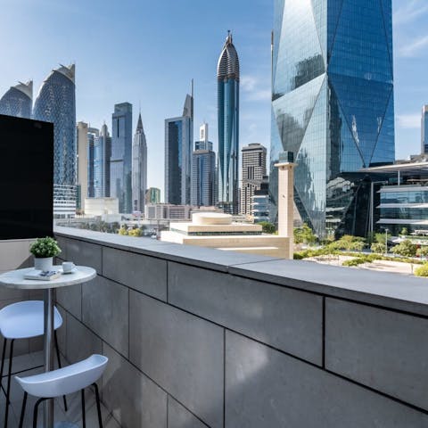 Admire the DIFC vistas from your private balcony