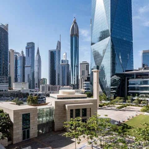 Explore the Dubai International Financial Centre – there are plenty of tempting restaurants here