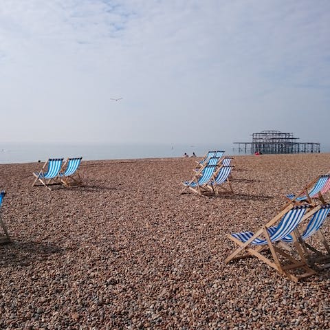Amble down to Brighton seafront – it's just ten minutes from your door