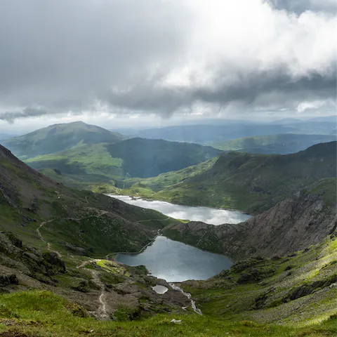 Drive under thirty-minutes away to discover the majesty of Snowdonia