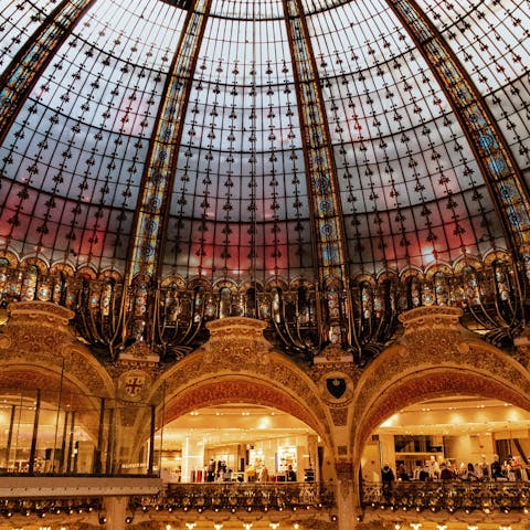 Splash some cash at nearby Galeries Lafayette