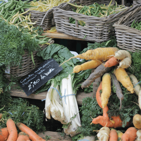 Pick up a selection of produce at Wykham Park Farm, 8.5 miles away