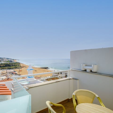 Sip your morning coffee on the private terrace and enjoy the Algarve sun