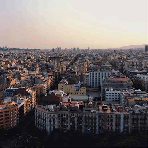 Stay in the heart of the city in bustling Eixample 