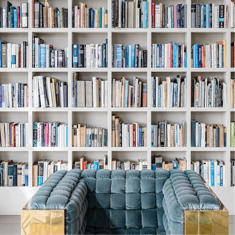 Find your new favourite book in the well-stocked home library