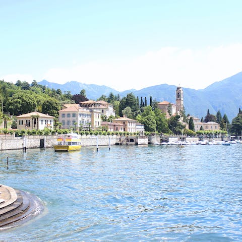 Drive down to the banks of Lake Como in a quarter of an hour