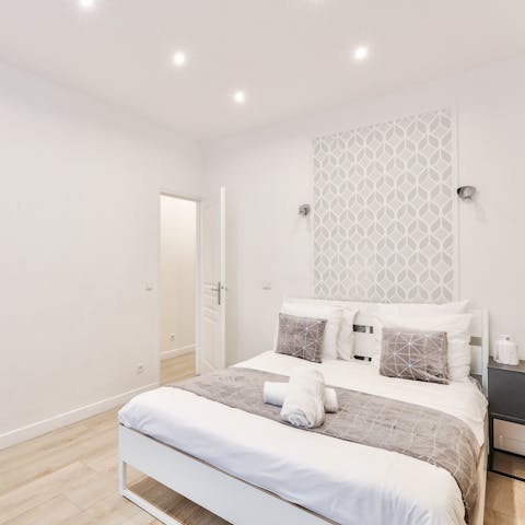 Wake up refreshed and relaxed in your comfortable bed, ready for another day exploring Paris