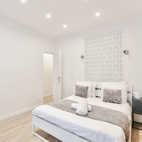 Wake up refreshed and relaxed in your comfortable bed, ready for another day exploring Paris