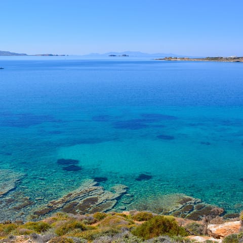 Drive five minutes to the seaside village of Alyki