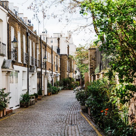 Explore Chelsea's picturesque streets – the famous King's Road is a fifteen-minute walk away 
