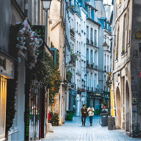Wander the charming streets of Le Marais – you'll be staying the heart of this lively neighbourhood