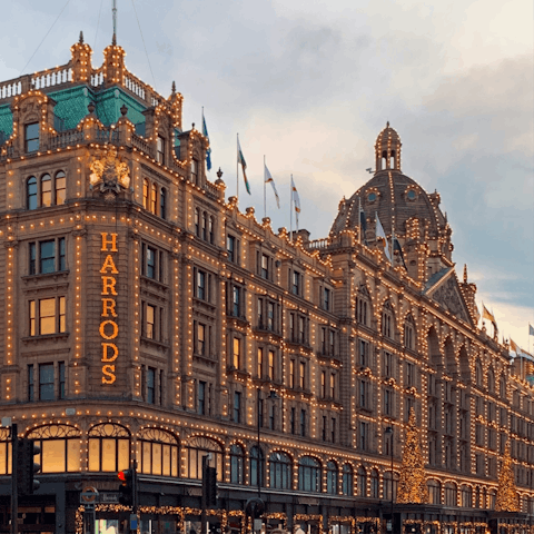 Spend the day at Harrods, a five-minute walk away