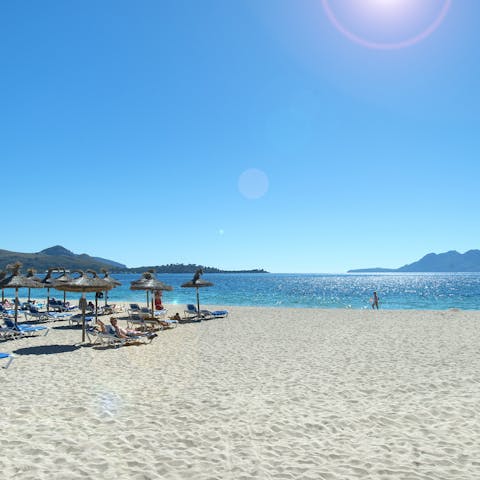 Soak up the sunshine on the sands of Can Cap de Bou Beach