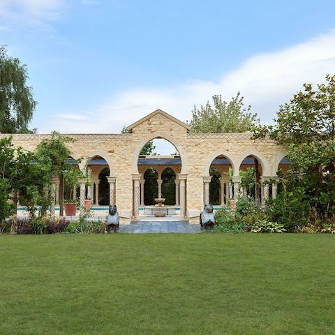 Take a turn around the shared landscaped gardens