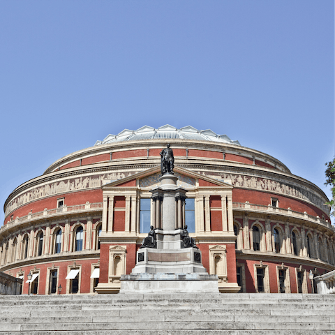 See a show at the Royal Albert Hall, an eight-minute walk from your door
