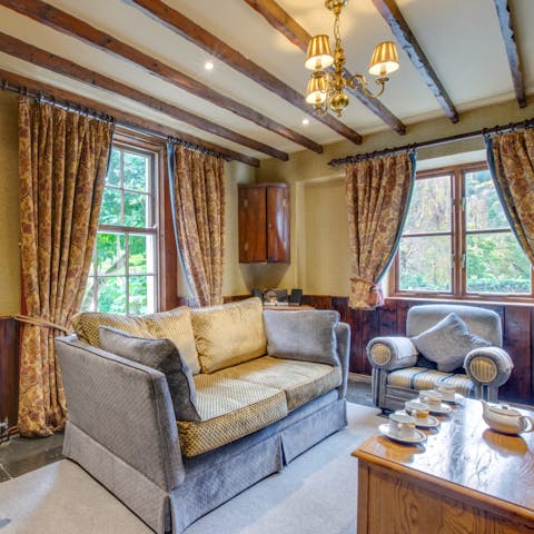 Rest weary legs and get cosy in front of the fire after a busy day exploring the Lledr Valley