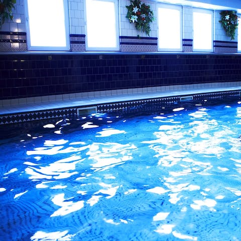 Take a refreshing dip in the swimming pool