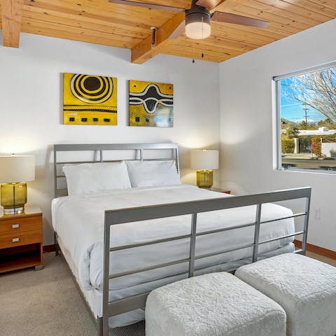 Get a good night's rest in the plush bedrooms and wake up to a lovely view