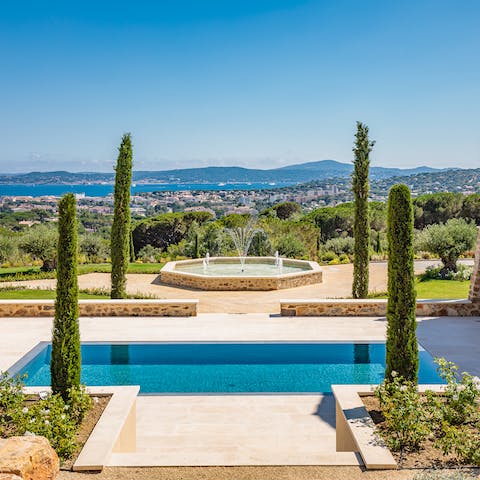 Escape the Sainte-Maxime sunshine in one of the two private pools