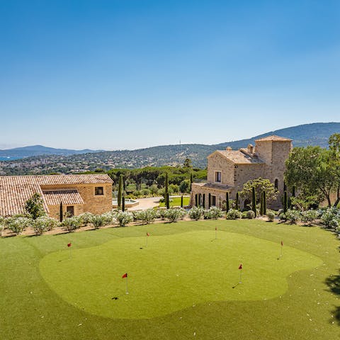 Break out the clubs and get competitive on the putting green