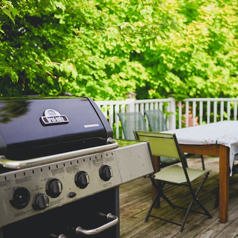 Fire up the barbecue and grill plant-based sausages for lunch