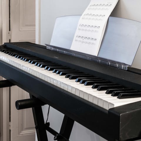 Play a tune for your guests on the electric piano